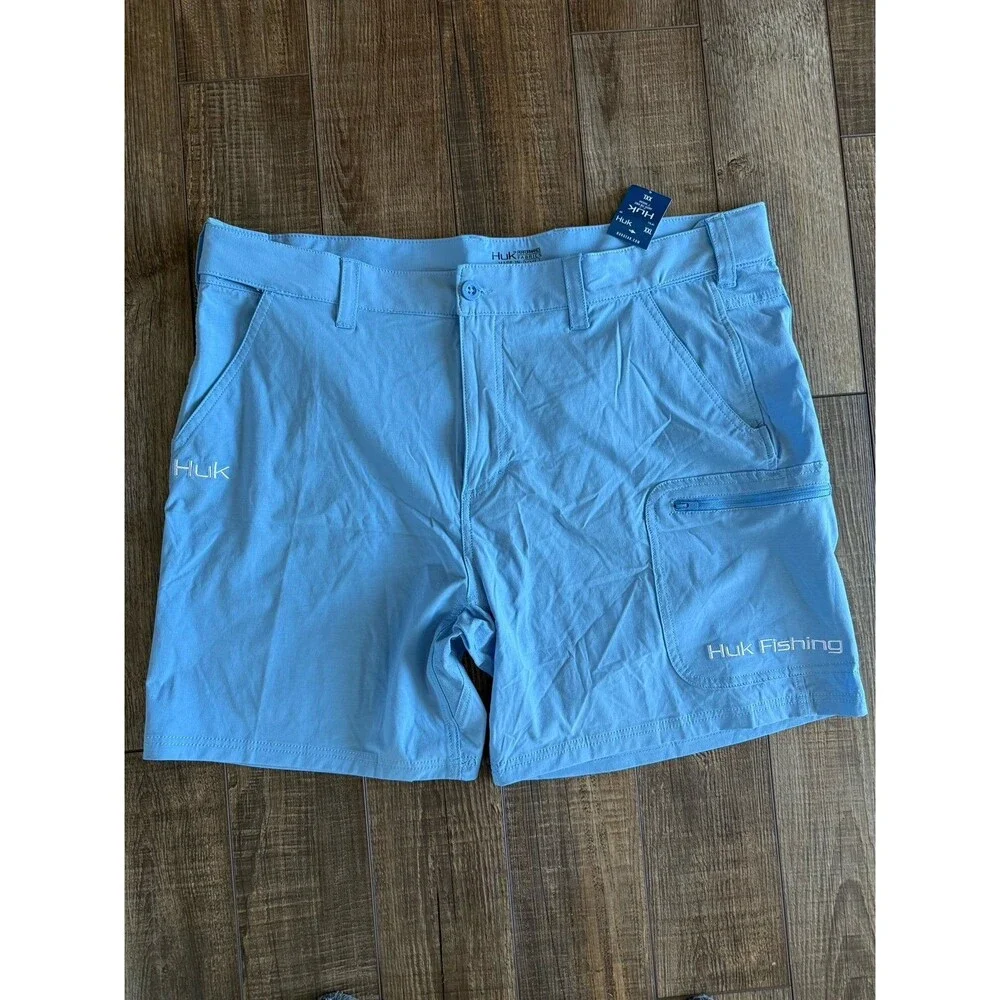Men’s Huk Next Level 7” Shorts Sz. XXL NWT Blue